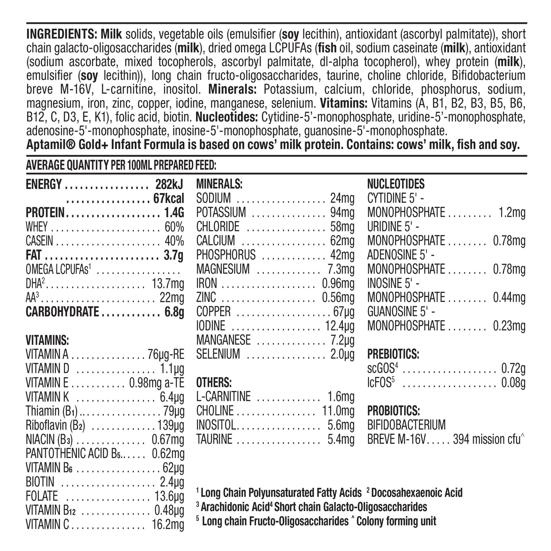 slide 2 of 3, Aptamil Gold+ ProNutra Biotik Stage 1 Infant Formula– 31.7 oz., 31.7 oz