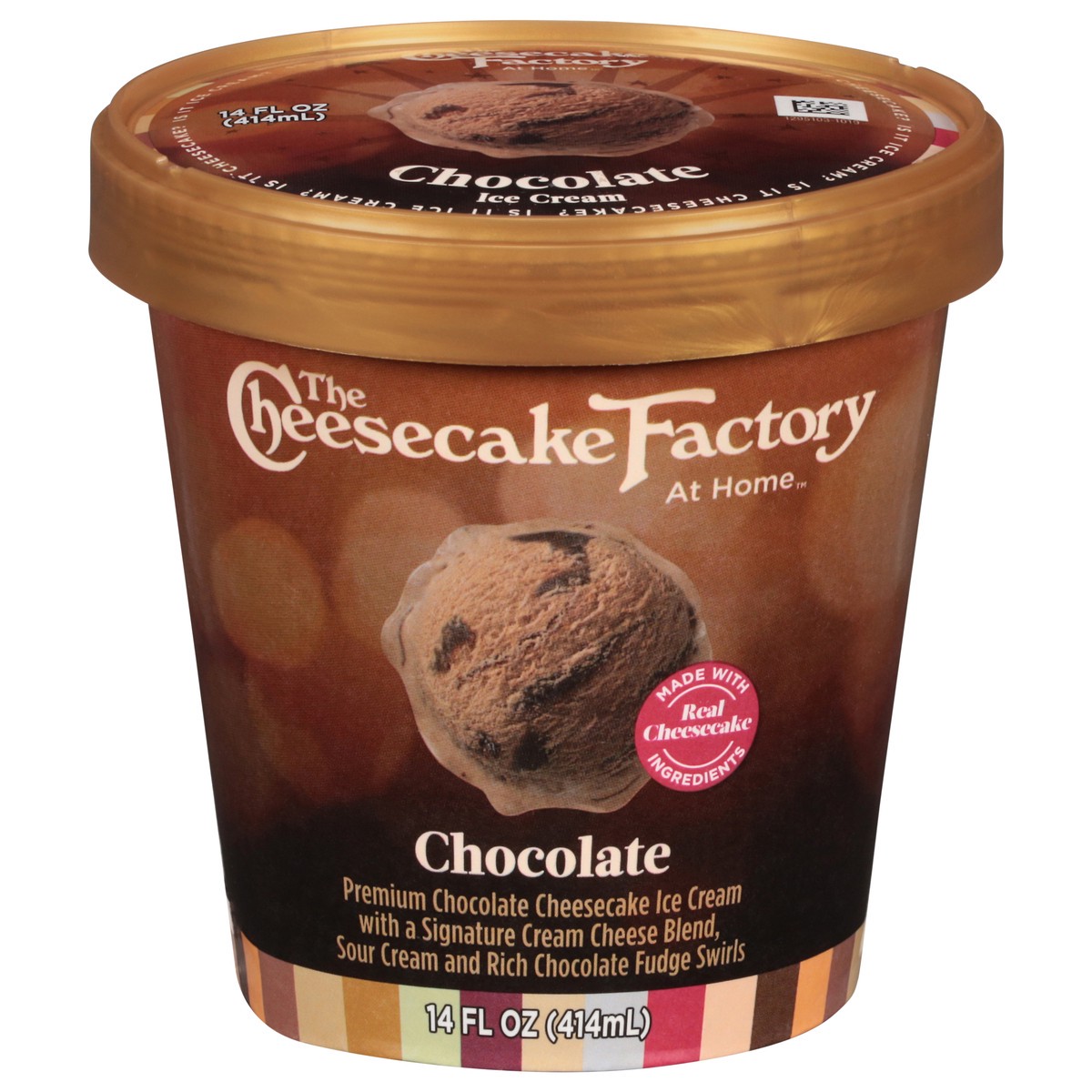 slide 1 of 9, The Cheesecake Factory At Home Chocolate Ice Cream 14 fl oz, 14 fl oz