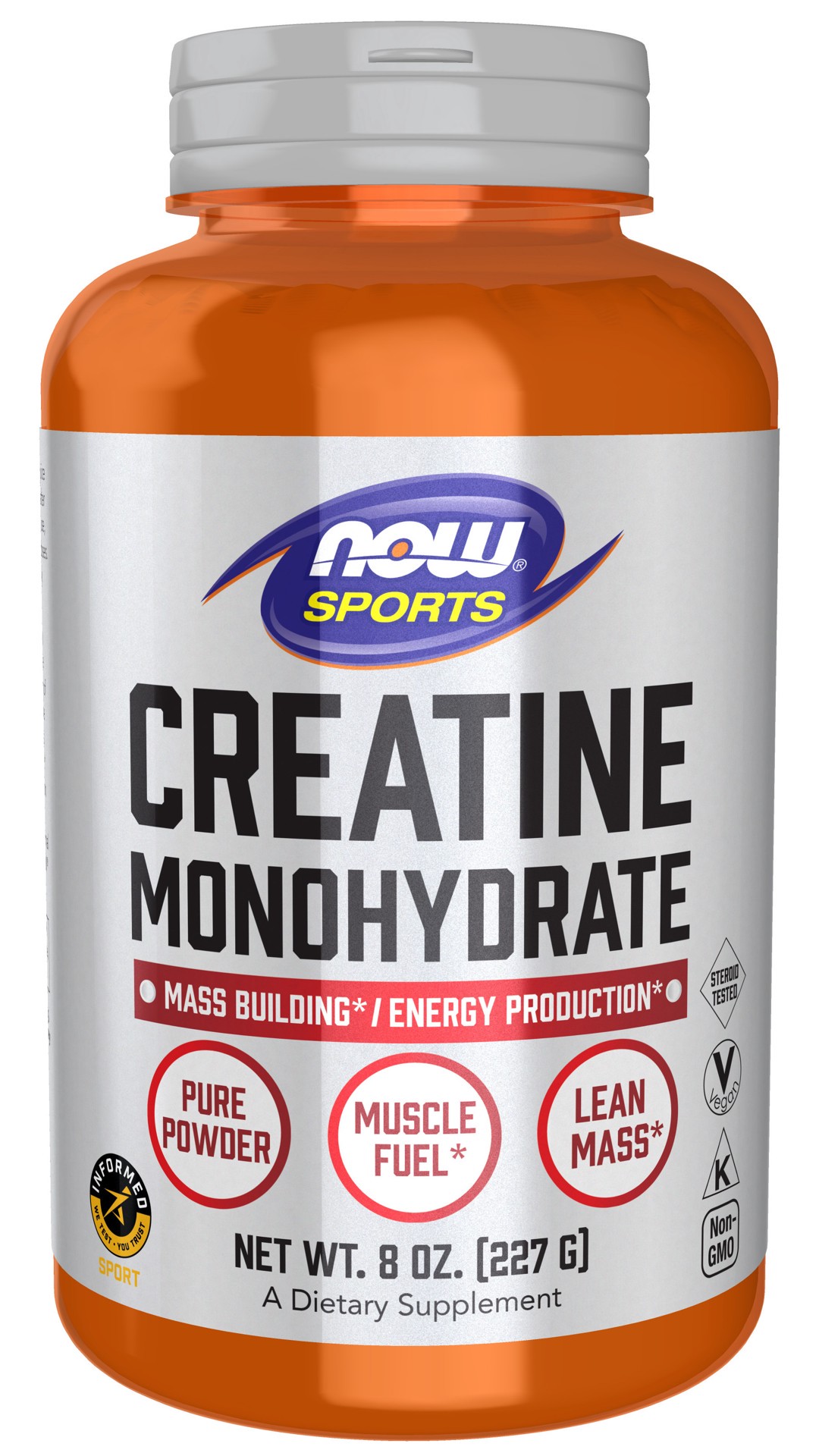 slide 1 of 5, NOW Sports Creatine Monohydrate Powder - 8 oz., 8 oz