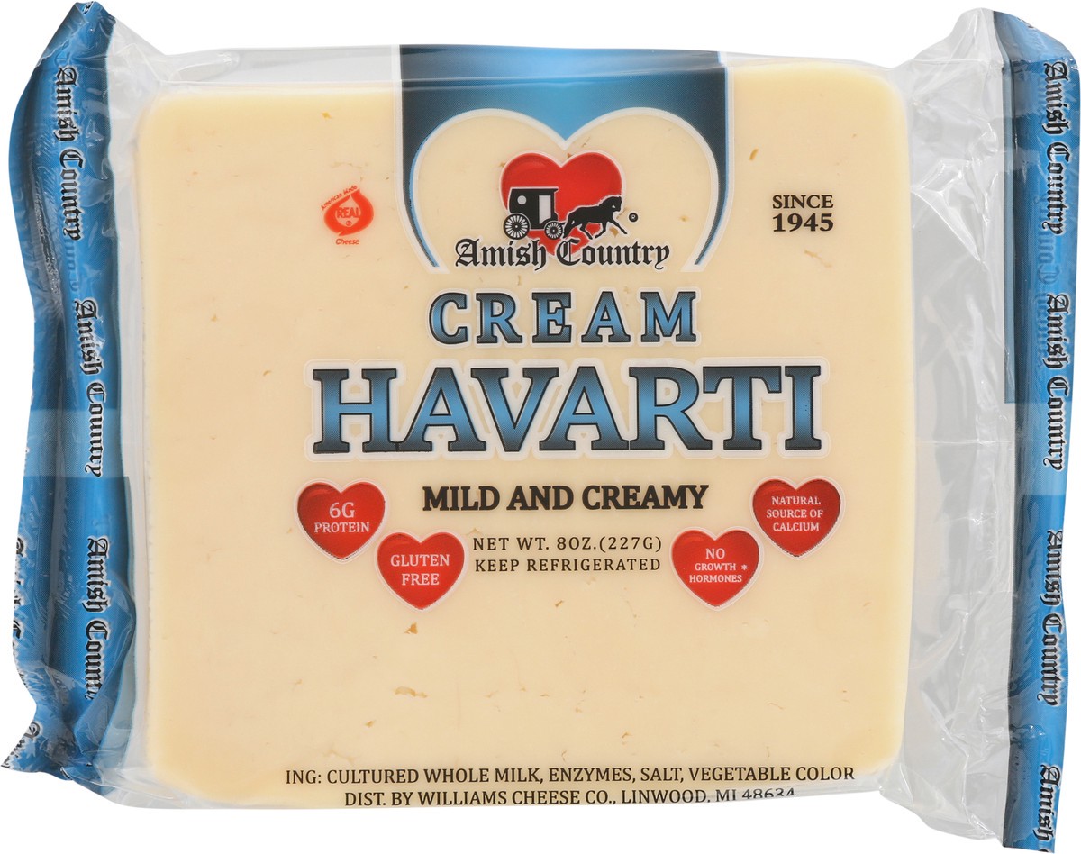 slide 10 of 14, Amish Country Mild and Creamy Cream Havarti Cheese 8 oz, 8 oz
