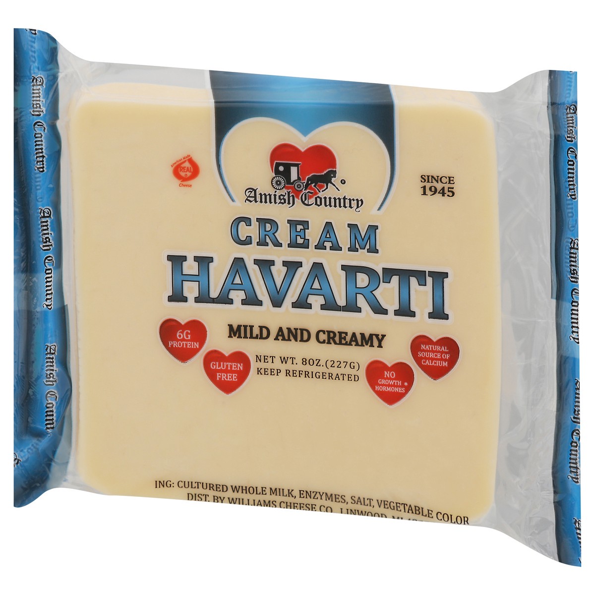 slide 5 of 14, Amish Country Mild and Creamy Cream Havarti Cheese 8 oz, 8 oz
