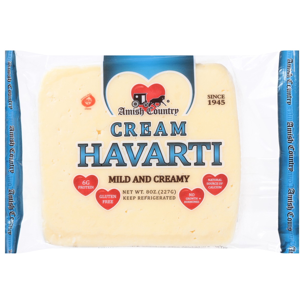 slide 1 of 14, Amish Country Mild and Creamy Cream Havarti Cheese 8 oz, 8 oz