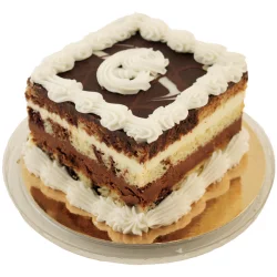 Mini European Tuxedo Chocolate Fudge Bar Cake