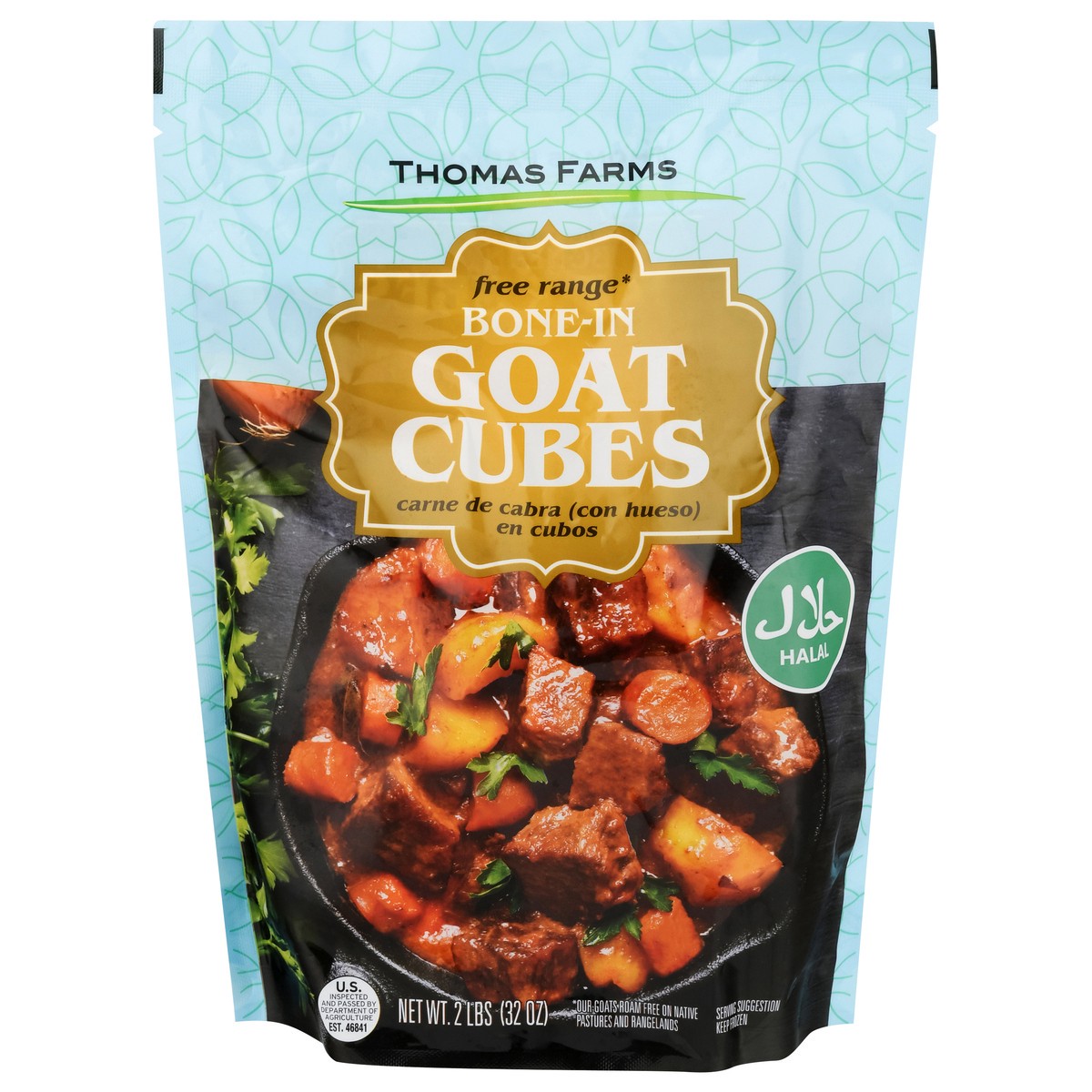 slide 1 of 5, Thomas Farms Bone-In Goat Cubes 32 oz, 32 oz