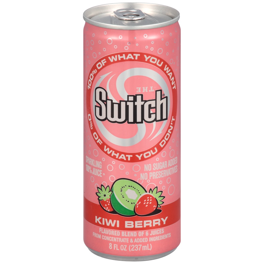 slide 1 of 1, The Switch Kiwi Berry Sparkling 100% Juice, 8 fl oz