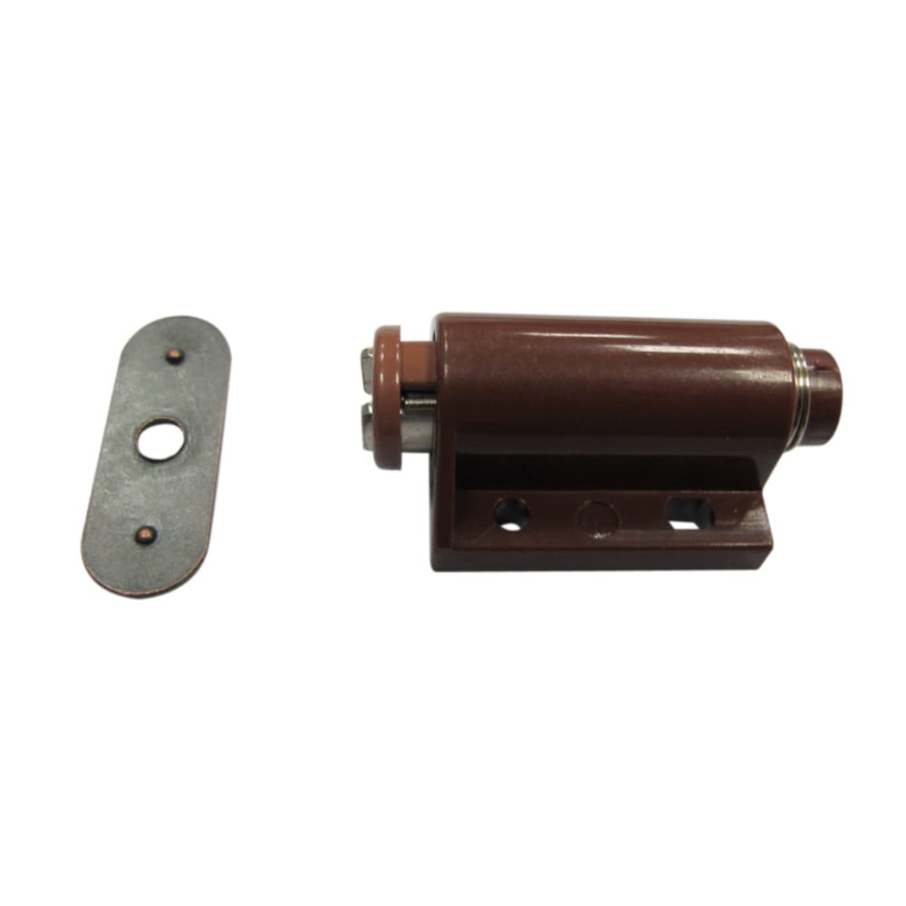 slide 1 of 6, RELIABILT 47-mm Brown Magnetic catch Cabinet Latch, 1 ct