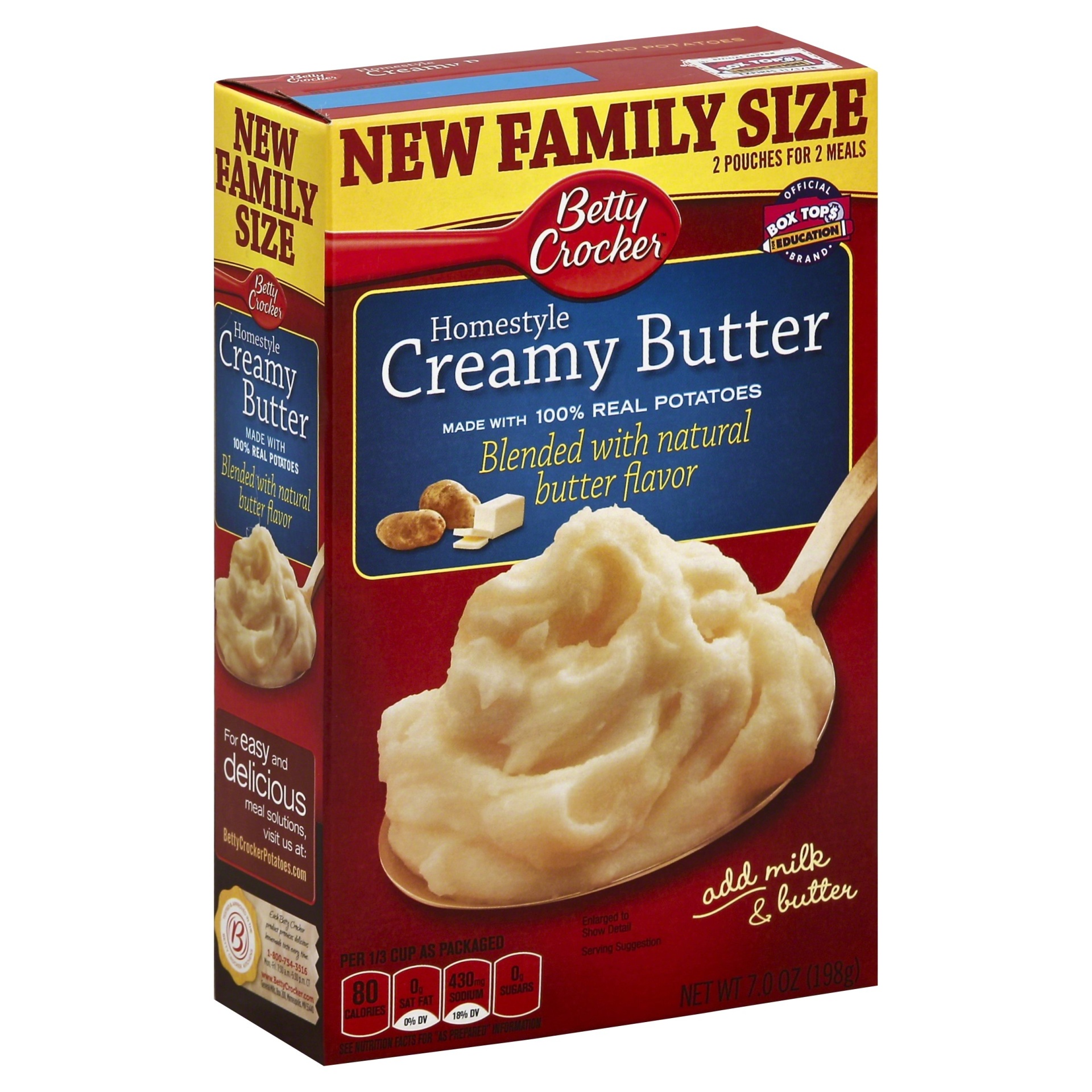 slide 1 of 1, Betty Crocker Homestyle Creamy Butter Potatoes, 2 ct; 7 oz