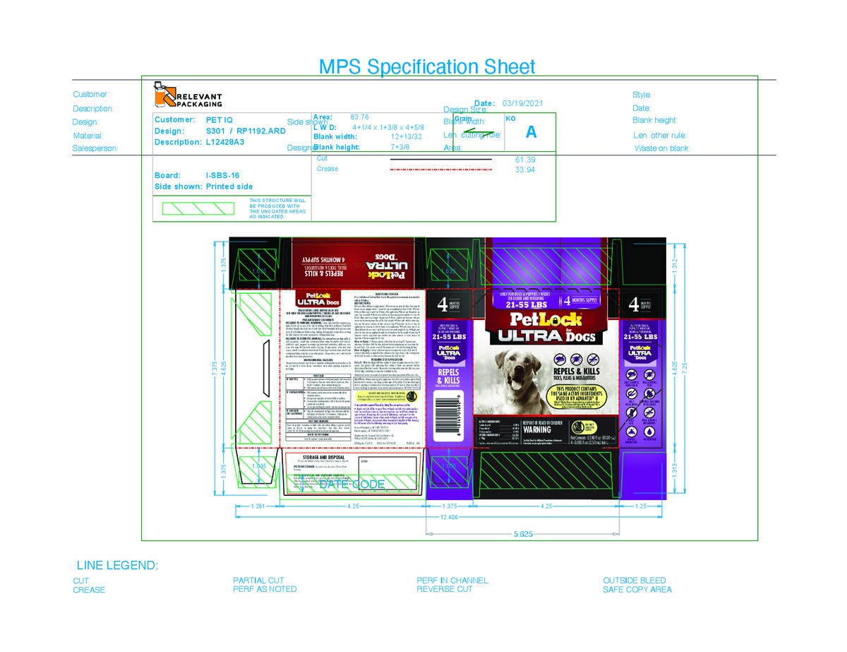 slide 2 of 7, PetLock Pet Lock Ultra F&T Topical Dog Large 4CT, 4 ct