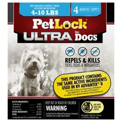 PetLock Pet Lock Ultra F&T SO Dog SM 4CT