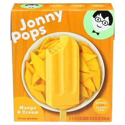 slide 1 of 6, Jonny Pops Mango & Cream Ice Cream Bars, 8.25 oz