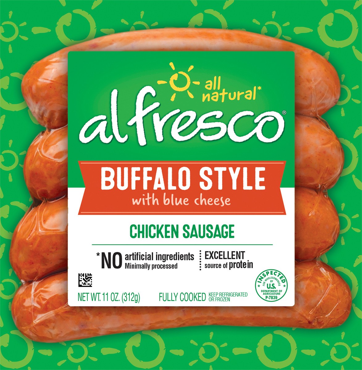 slide 3 of 12, Al Fresco Buffalo Style Chicken Sausage 11 oz, 11 oz