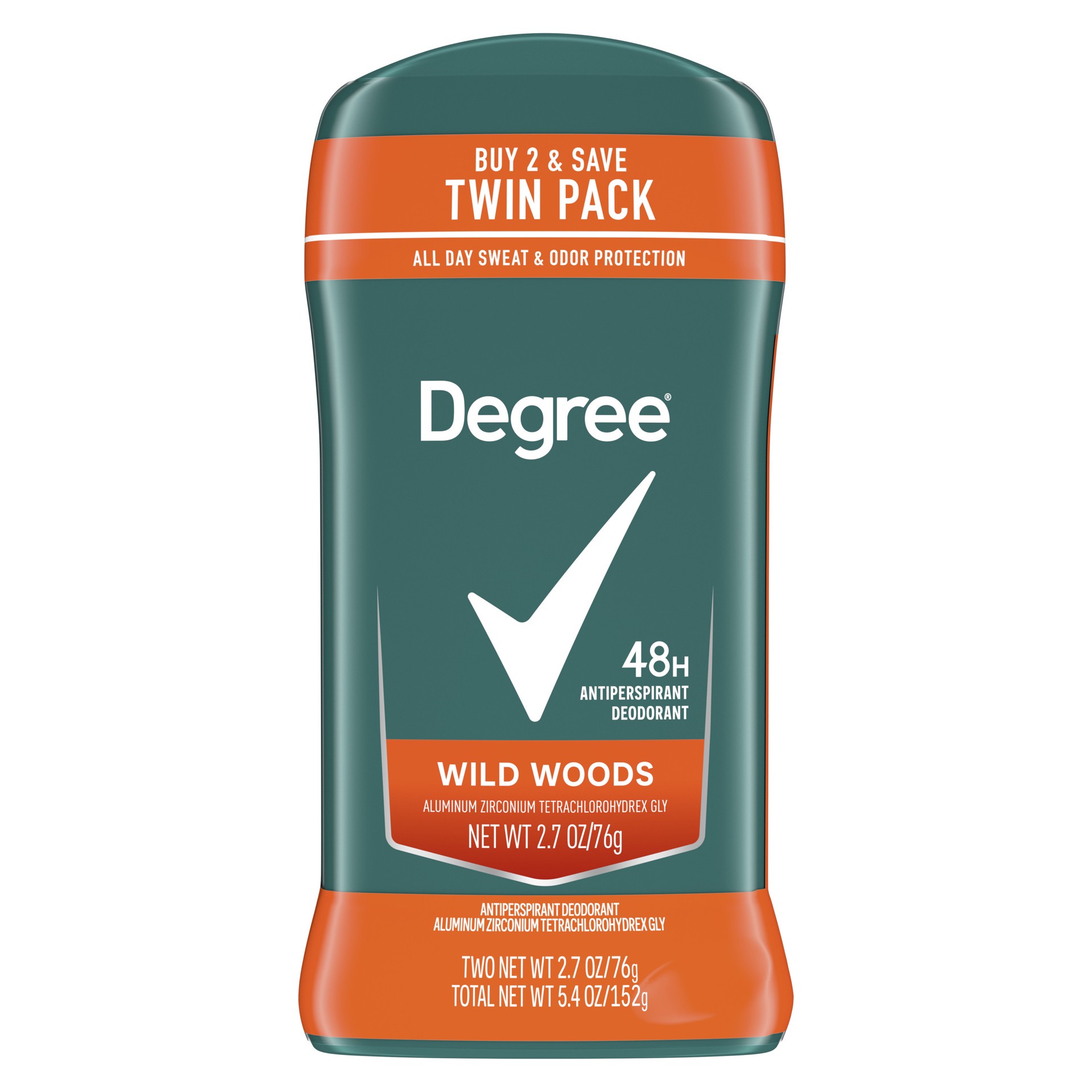 slide 1 of 16, Degree Original Protection Antiperspirant Deodorant Wild Woods, 2.7 oz, 2 Count, 2.7 oz