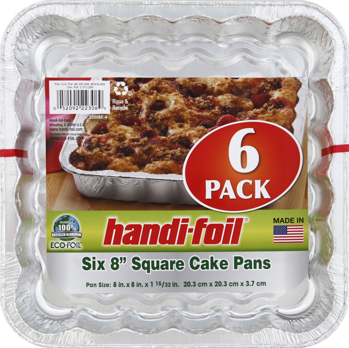 slide 3 of 4, Handi Foil Cake Pans 6 ea, 6 ct