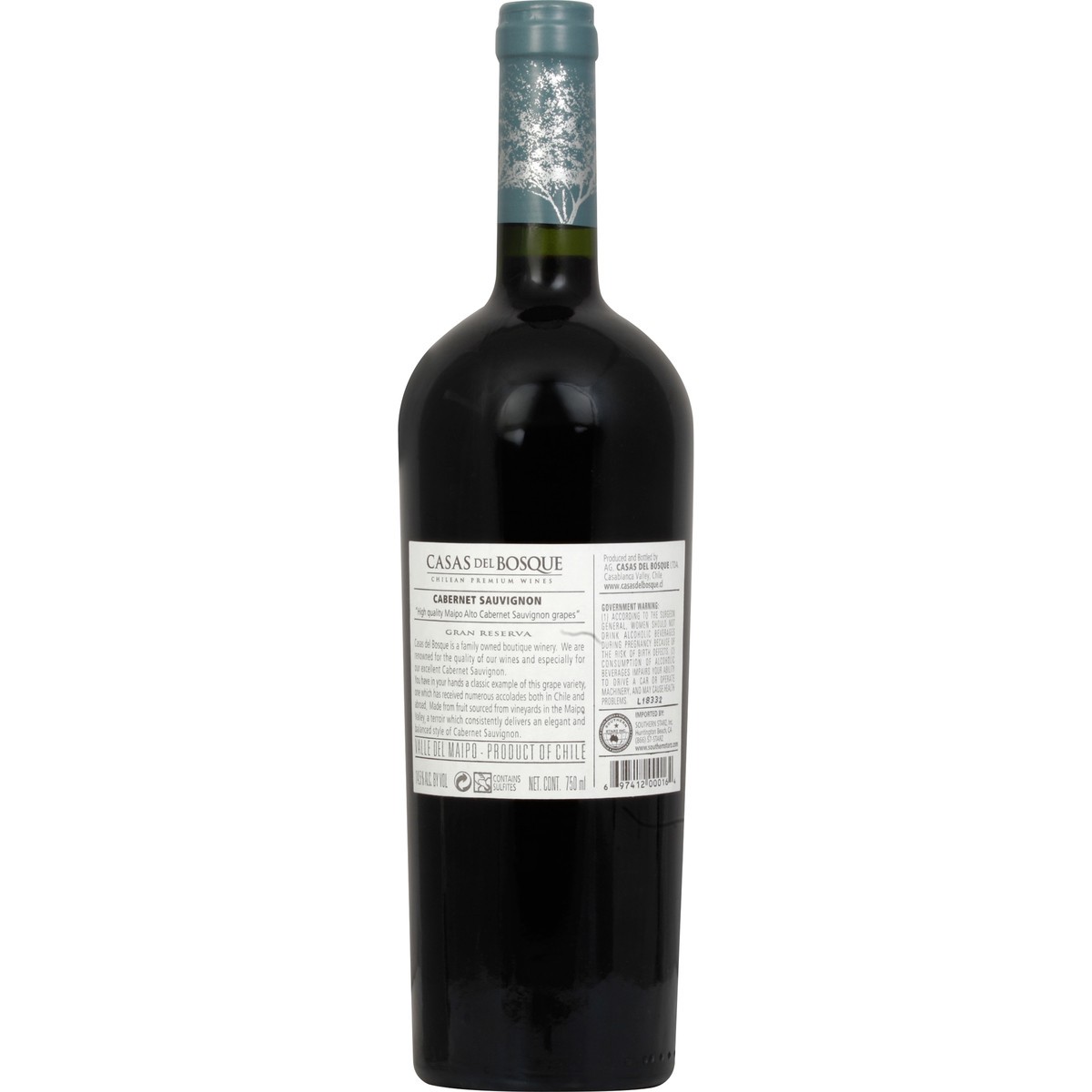 slide 3 of 6, Casas Del Bosque Cabernet Sauvignon 750 ml, 750 ml