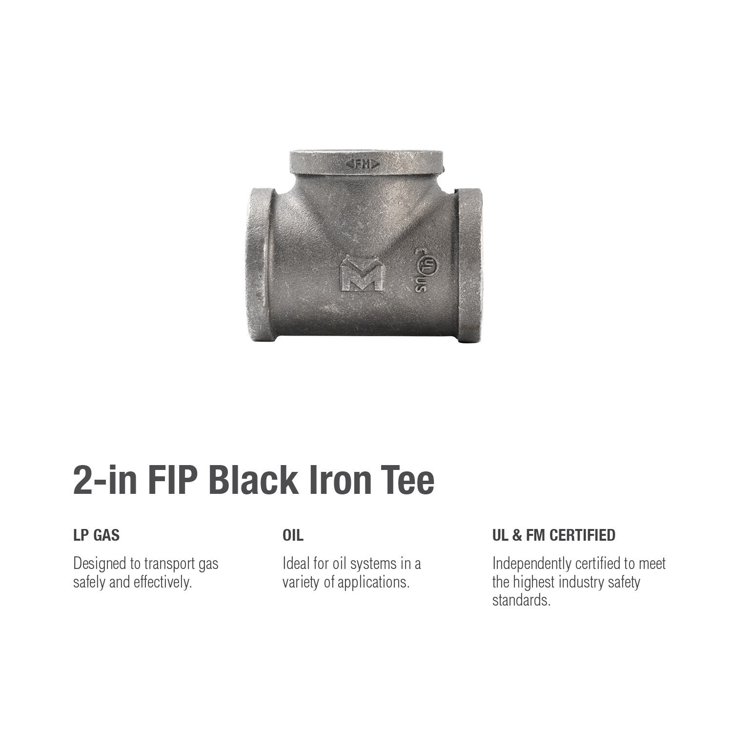 slide 5 of 6, RELIABILT 2-in Black Tee, 1 ct