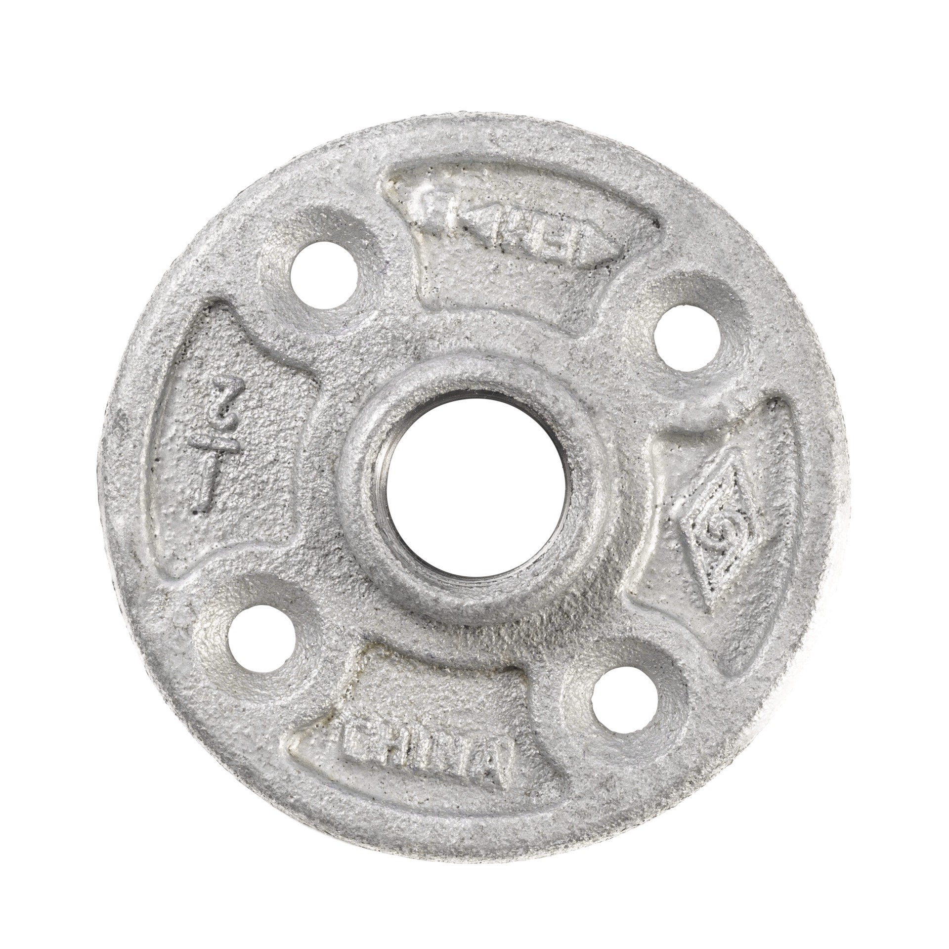 slide 2 of 6, RELIABILT 1/2-in Galvanized Floor Flange, 1 ct