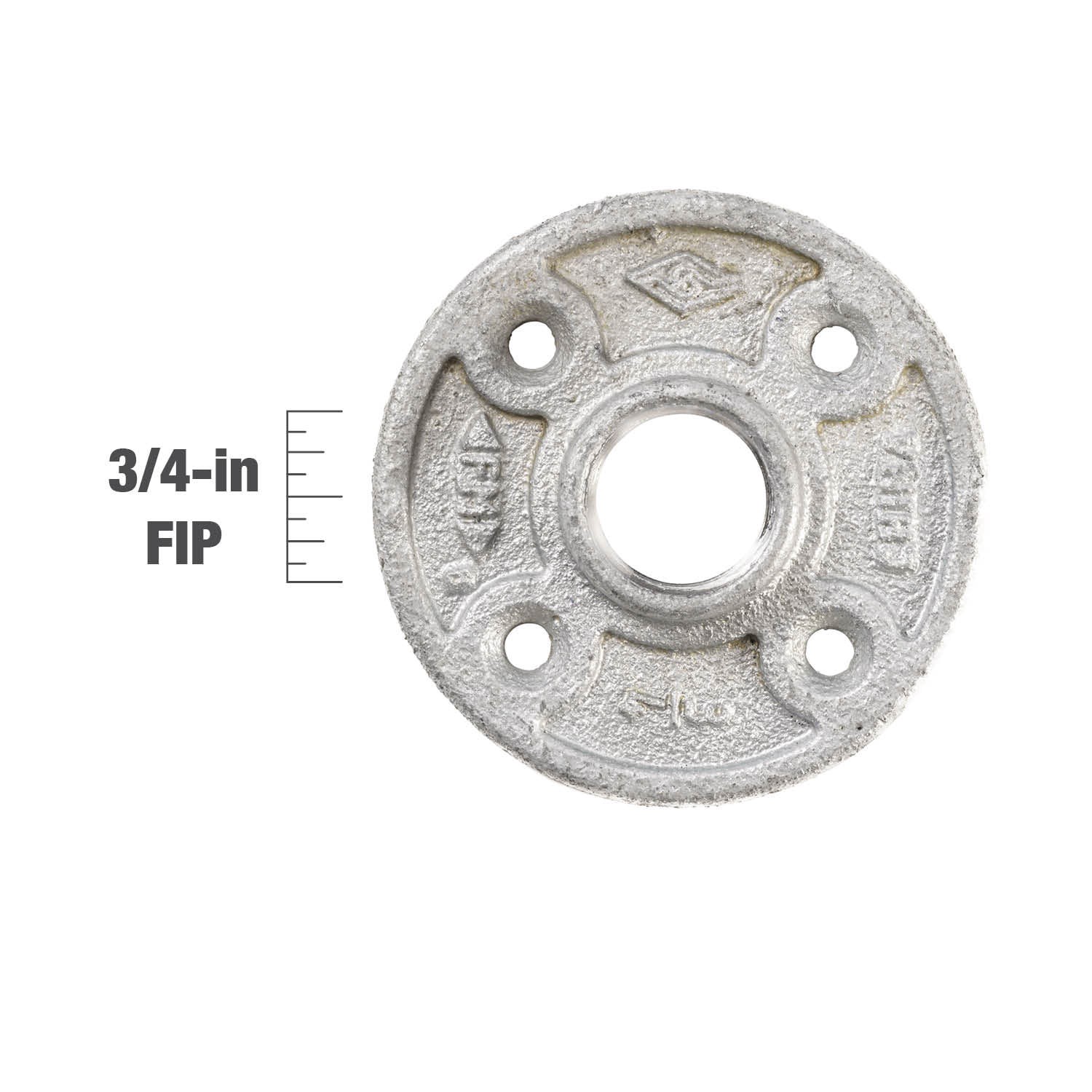 slide 5 of 6, RELIABILT 3/4-in Galvanized Floor Flange, 1 ct