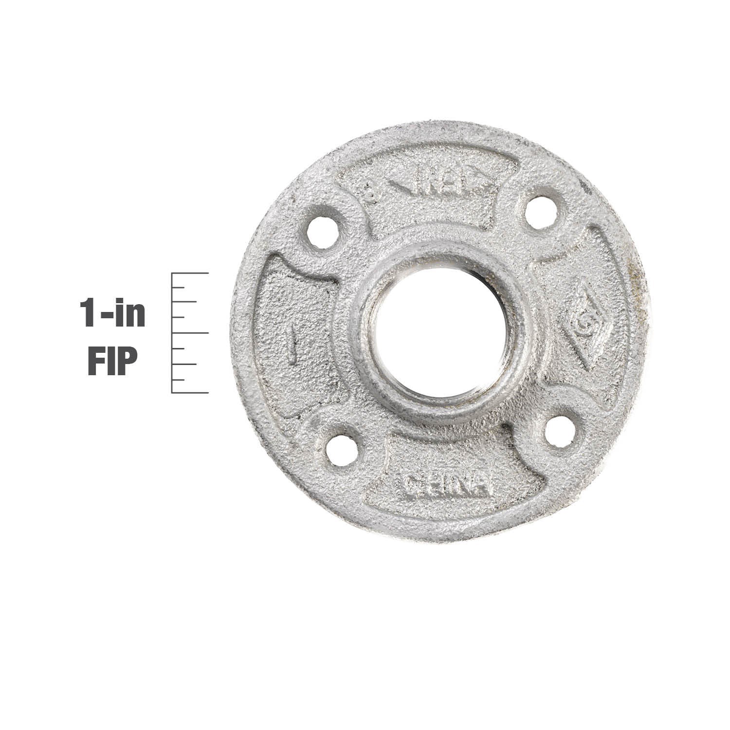 slide 5 of 6, RELIABILT 1-in Galvanized Floor Flange, 1 ct