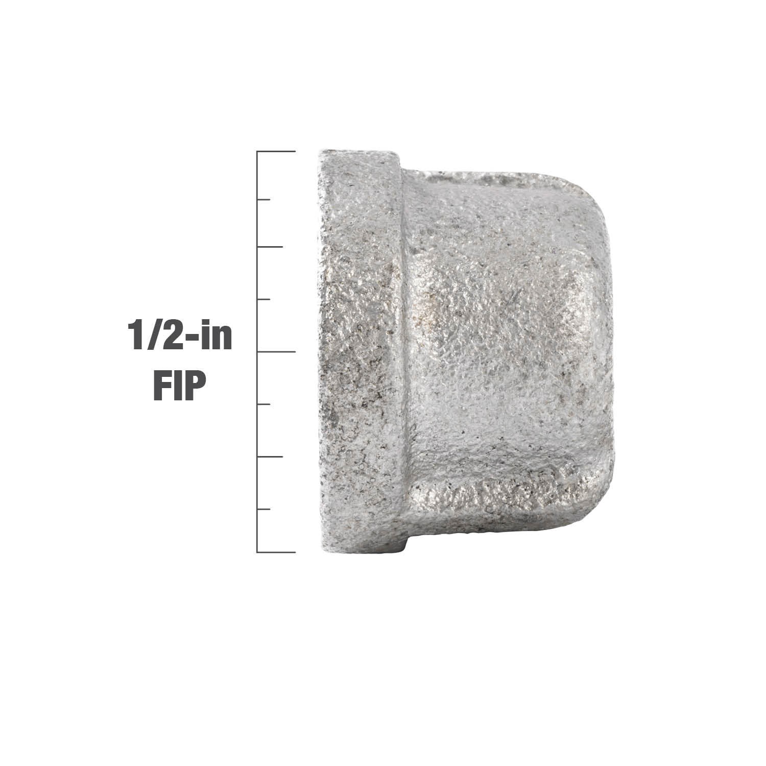 slide 4 of 6, RELIABILT 1/2-in Galvanized Cap, 1 ct