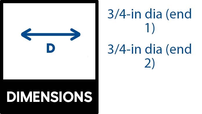 slide 2 of 6, RELIABILT 3/4-in Black Iron Coupling Fitting, 1 ct
