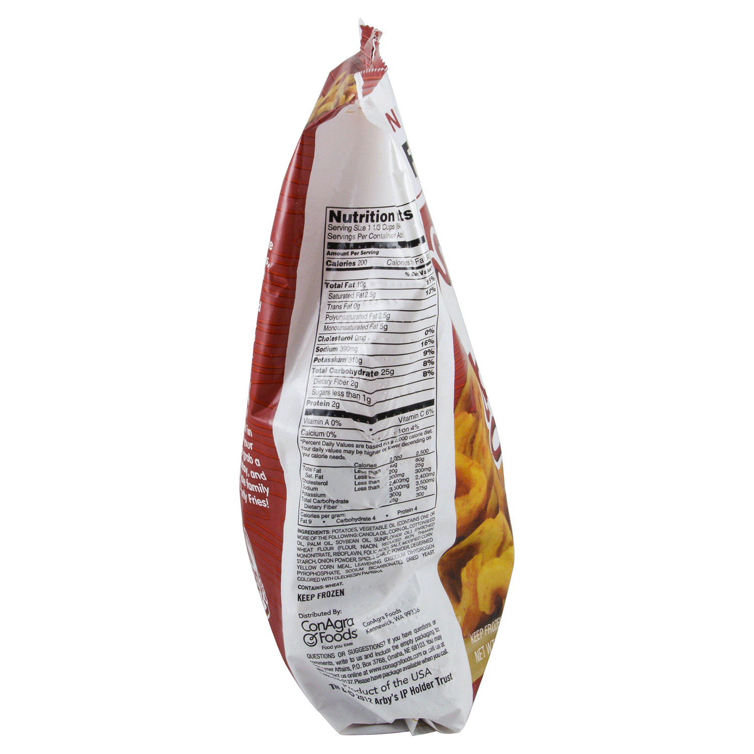 slide 2 of 3, Arby's Curly Fries, Seasoned, 22 oz