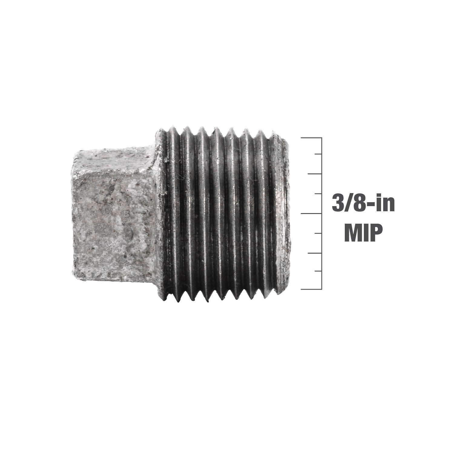 slide 4 of 6, RELIABILT 3/8-in Galvanized Plug, 1 ct