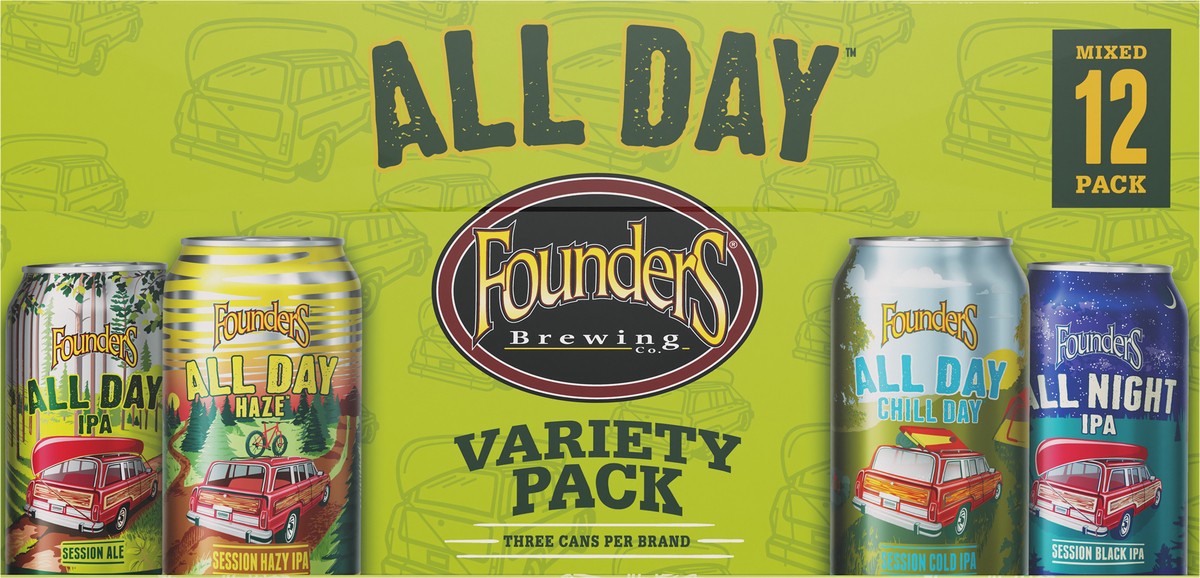 slide 7 of 9, Founders Brewing Co. All Day Variety, 12 ct; 12 oz