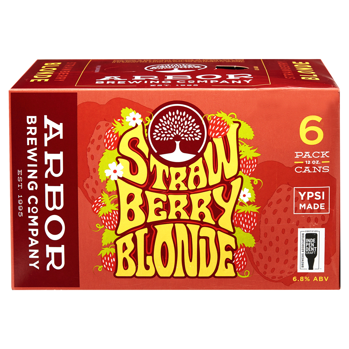 slide 1 of 1, Arbor Brewing Company Strawberry Blond, 6 ct; 12 fl oz