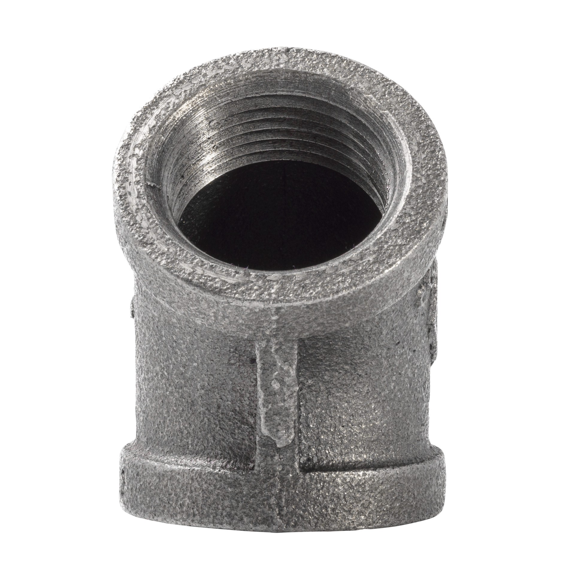 slide 3 of 6, RELIABILT 1-in 45 Black Iron Elbow Fitting, 1 ct