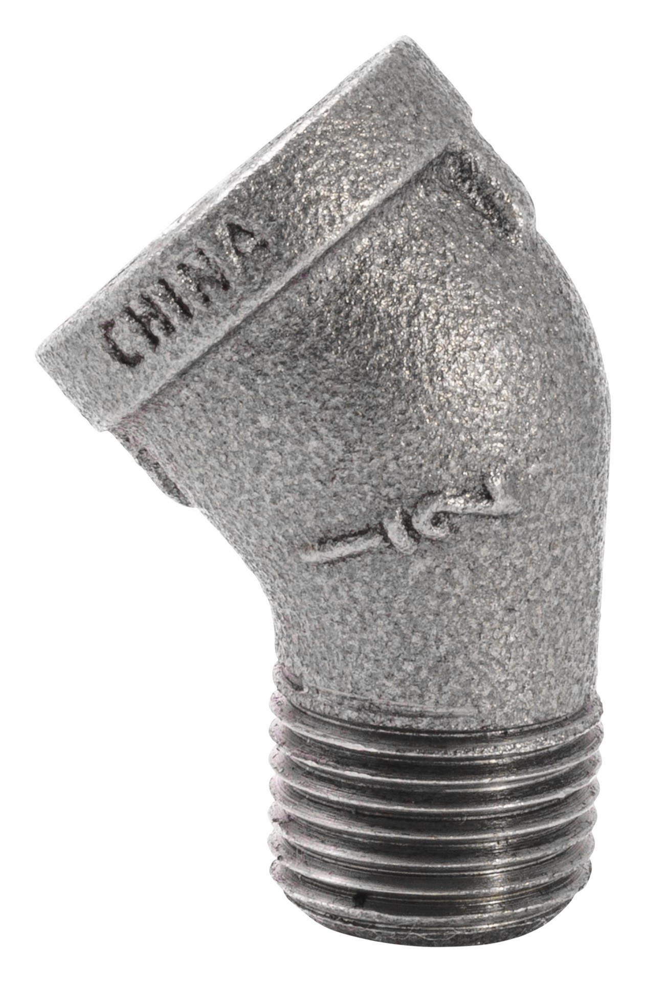 slide 2 of 6, RELIABILT 1/2-in 45 Black Iron Street Elbow Fitting, 1 ct