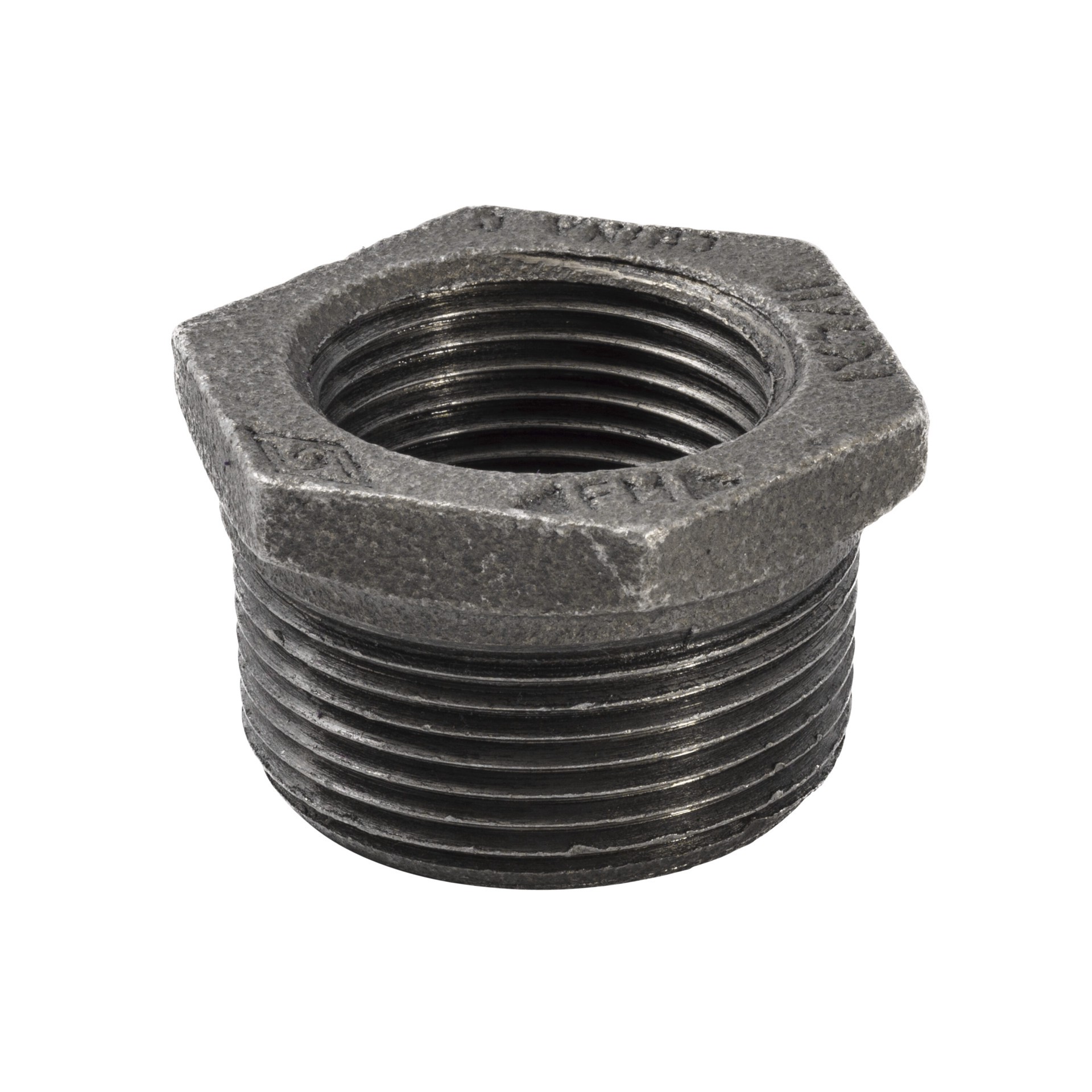 slide 1 of 6, RELIABILT 1-1/4-in x 1-in Black Hex Bushing, 1 ct