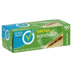 Simply Done Fold Top Sandwich Bags