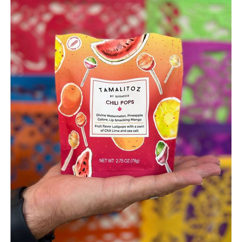 slide 3 of 3, Tamalitoz Chili Pops Lollipops 2.75 oz, 2.75 oz