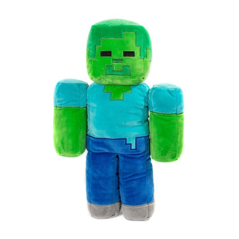 slide 1 of 6, Minecraft Zombie Kids' Pillow Buddy, 1 ct