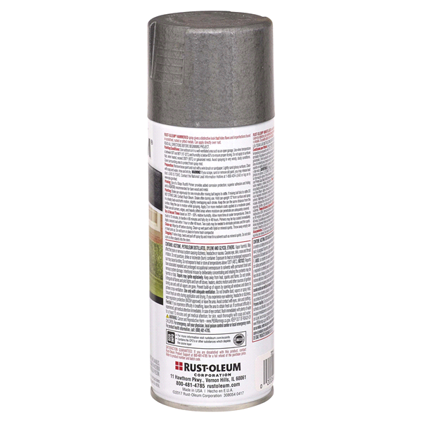 slide 2 of 9, Rust-Oleum Stops Rust Protective Hammered Metal Finish Spray Paint - 7214830, Gray, 12 oz