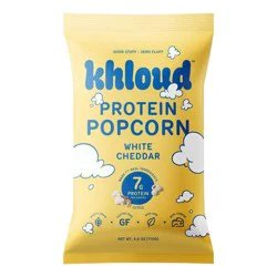 Khloud Protein White Cheddar Popcorn 4.0 oz