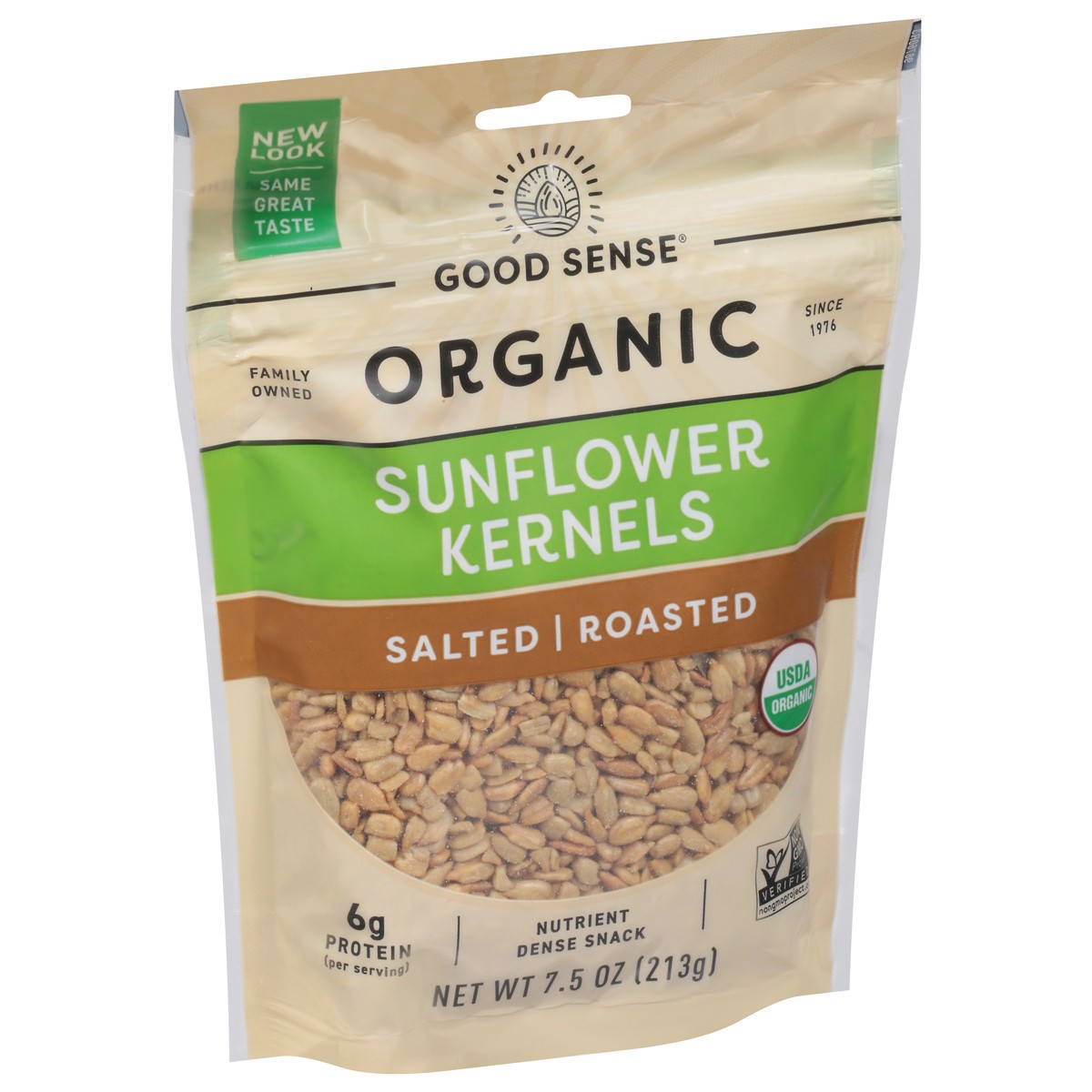 slide 11 of 11, Good Sense Organic Roasted and Salted Sunflower Nuts, 7.5 oz, 7.5 oz