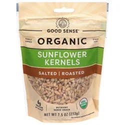 Good Sense Organic Salted Roasted Sunflower Kernels 7.5 oz