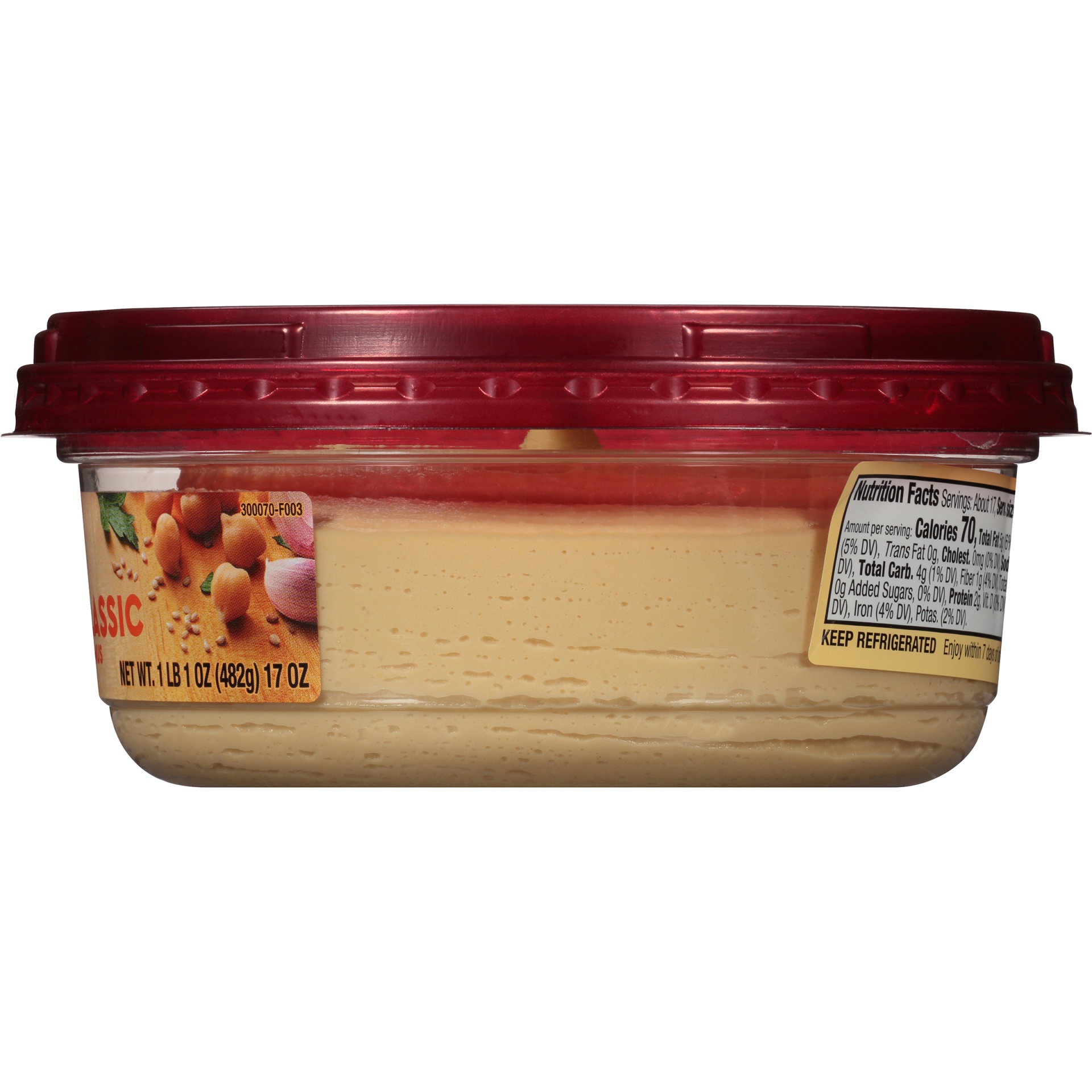 slide 4 of 6, Sabra Classic Hummus, Family Size, 17 oz, 17 oz