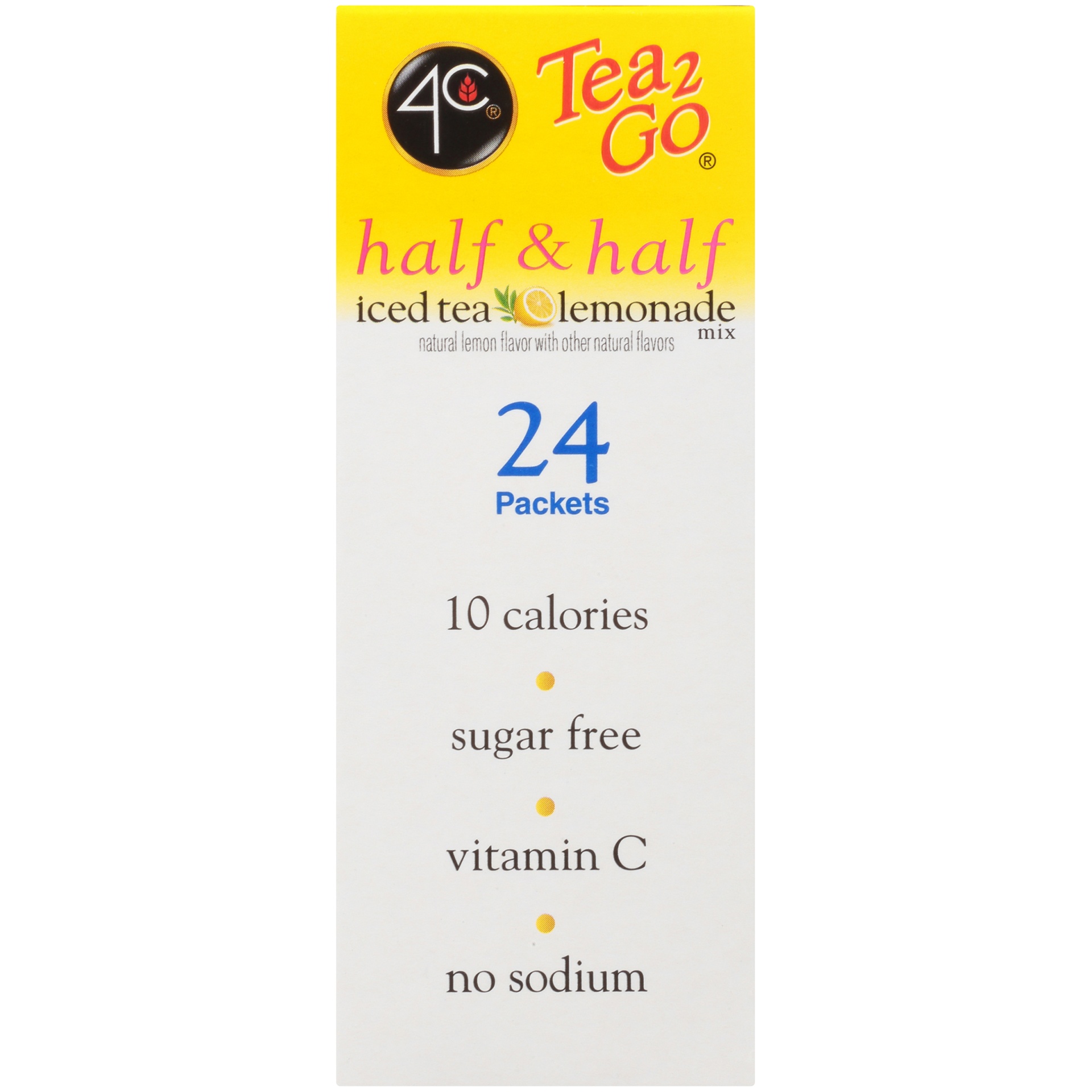 slide 5 of 8, 4C Totally Light Tea 2 Go Half and Half Lemonade, 20 ct