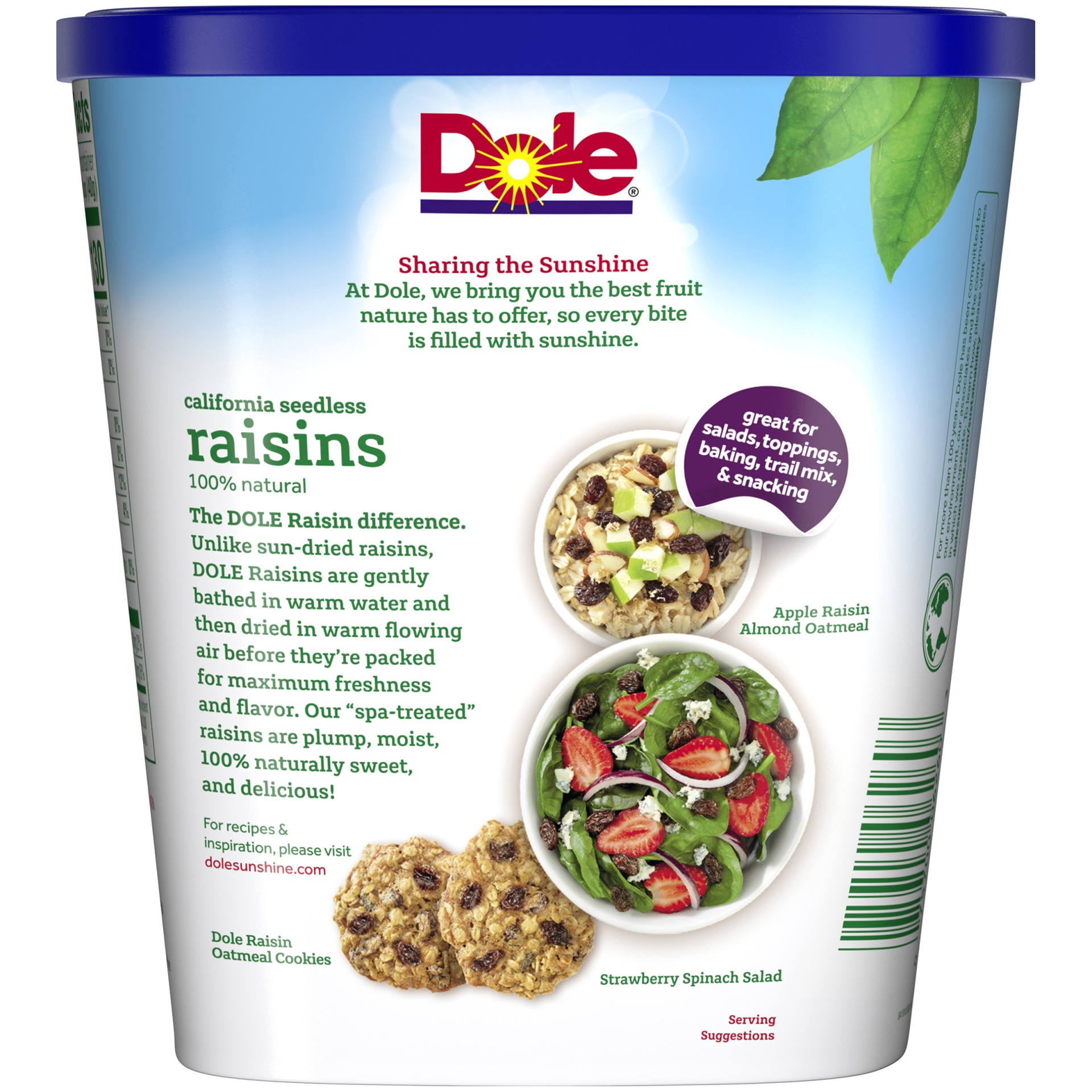 Dole Raisins Dole California Seedless Raisins 18 oz Shipt