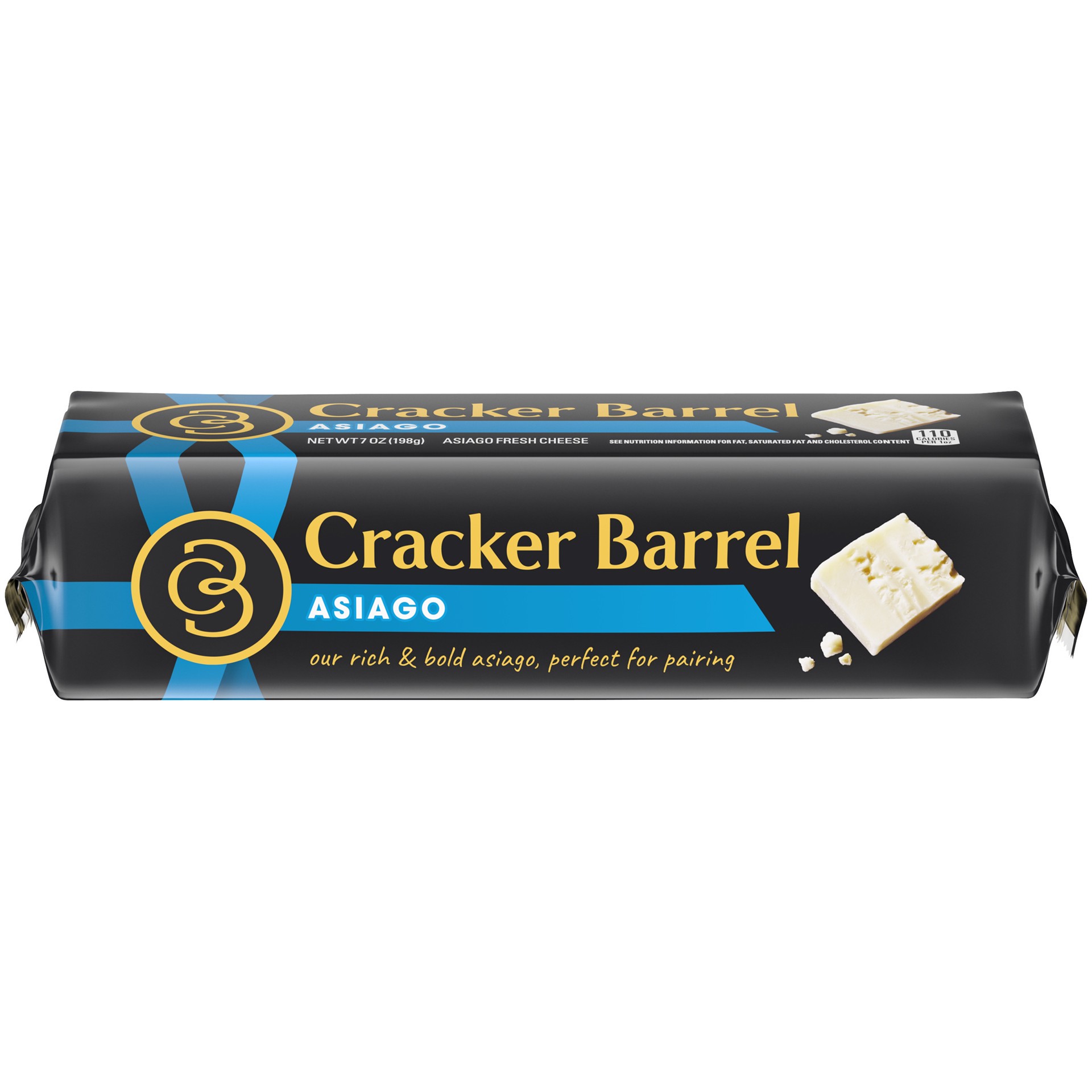 slide 1 of 8, Cracker Barrel Asiago Cheese Block, 7 oz