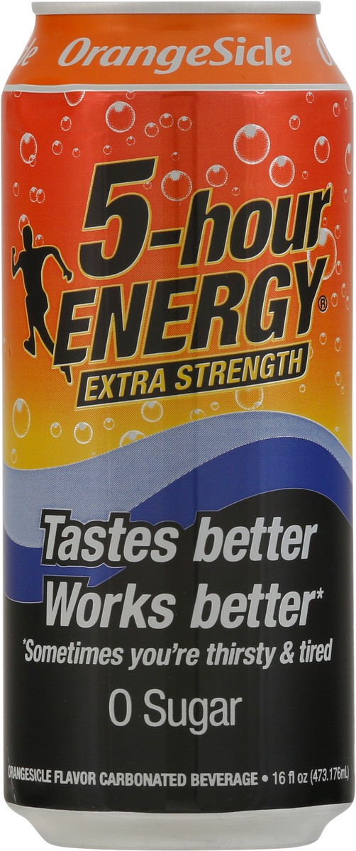 slide 2 of 9, 5-Hour Energy Extra Strength OrangeSicle Flavor Carbonated Beverage - 16 fl oz, 16 fl oz