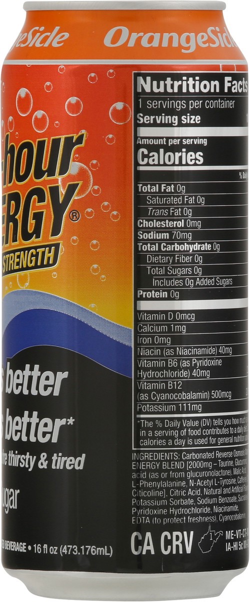 slide 8 of 9, 5-Hour Energy Extra Strength OrangeSicle Flavor Carbonated Beverage - 16 fl oz, 16 fl oz