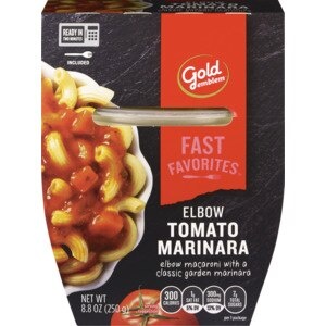 slide 1 of 1, CVS Gold Emblem Gold Emblem Fast Favorites Elbow Tomato Marinara Sauce Pasta, 8.8 Oz, 8.8 oz
