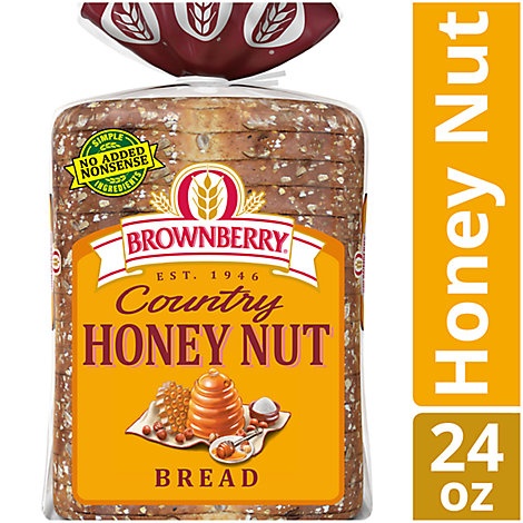 slide 1 of 1, Brownberry Bread Country Honey Nut, 24 oz