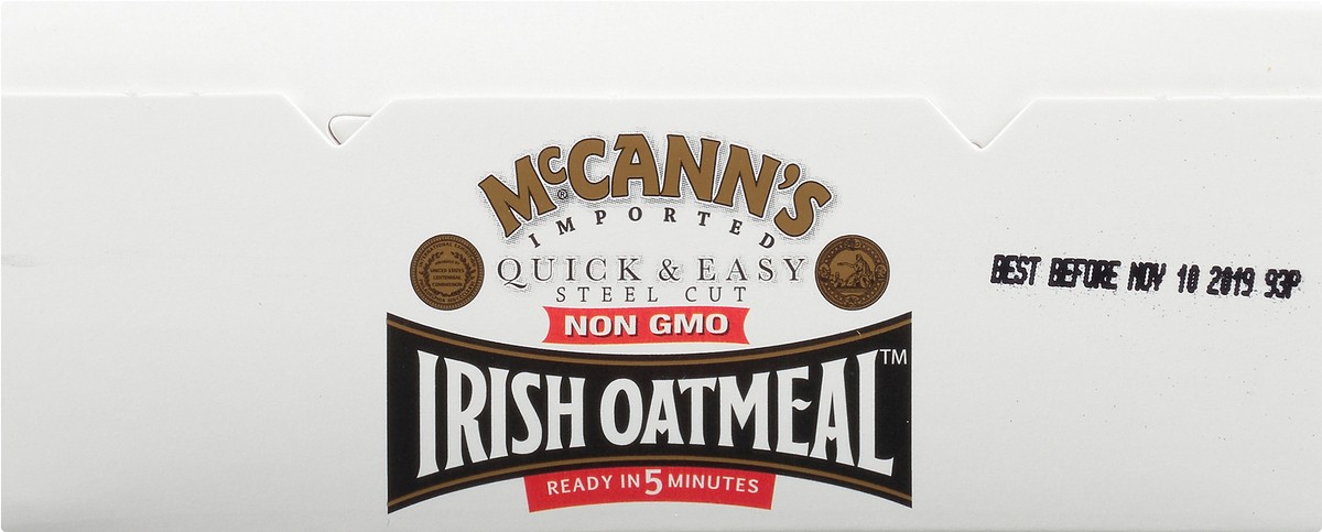 slide 9 of 9, McCann's Imported Original Quick & Easy Steel Cut Irish Oatmeal, Instant Oatmeal, Kosher, 16 OZ Box, 16 oz