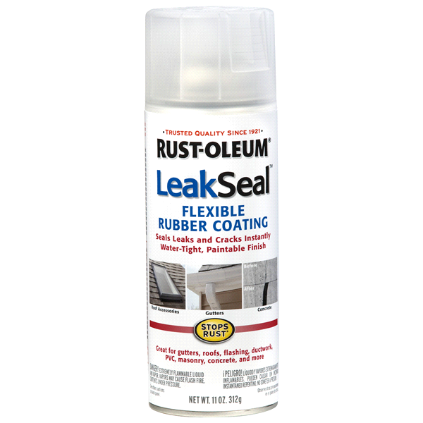 slide 1 of 1, Rust-Oleum LeakSeal Flexible Rubber Coating, Clear, Bonus, 13.75 oz