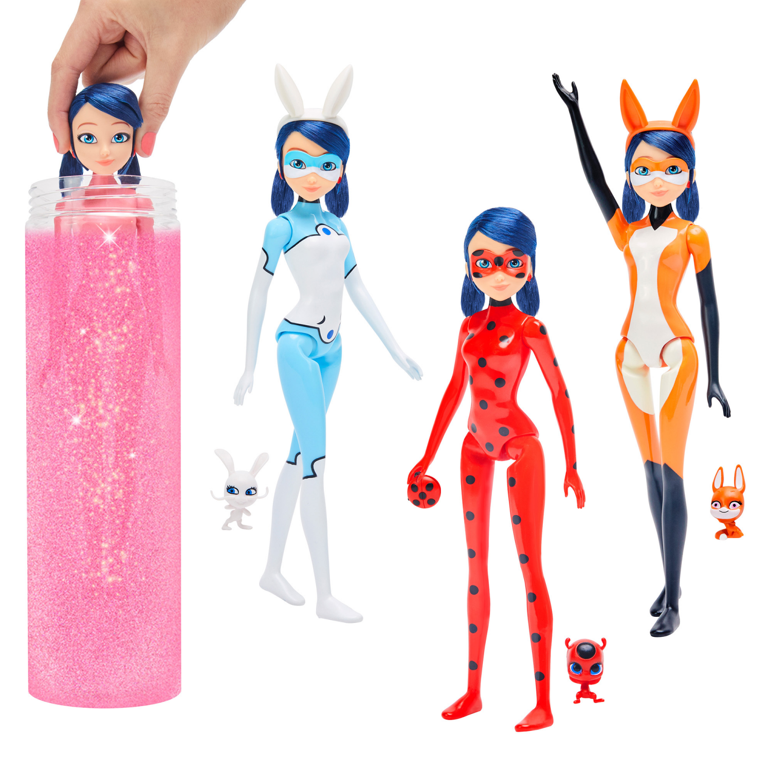 slide 3 of 4, Miraculous Magic Heroez Transformation Surprise Doll Assortment, 1 ct