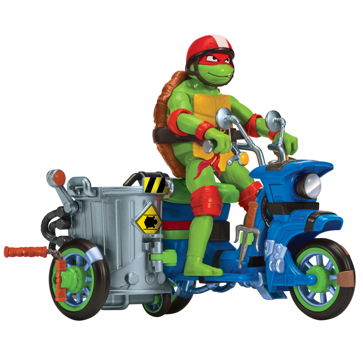 slide 2 of 3, Playmates Toys TMNT Ninja Kick Cycle with Leonardo Action Figure, 1 ct